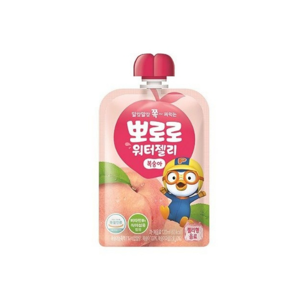 Paldo Pororo Water Jelly Juice Peach Flavor Drink 120ml
